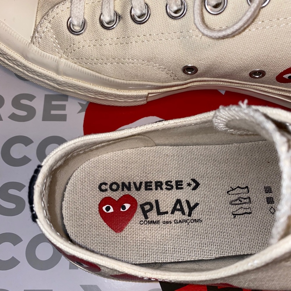 ‼️SOLD‼️ ✨LIKE NEW✨ 100% AUTH CDG CONVERSE Size 9 - Picture 7 of 16